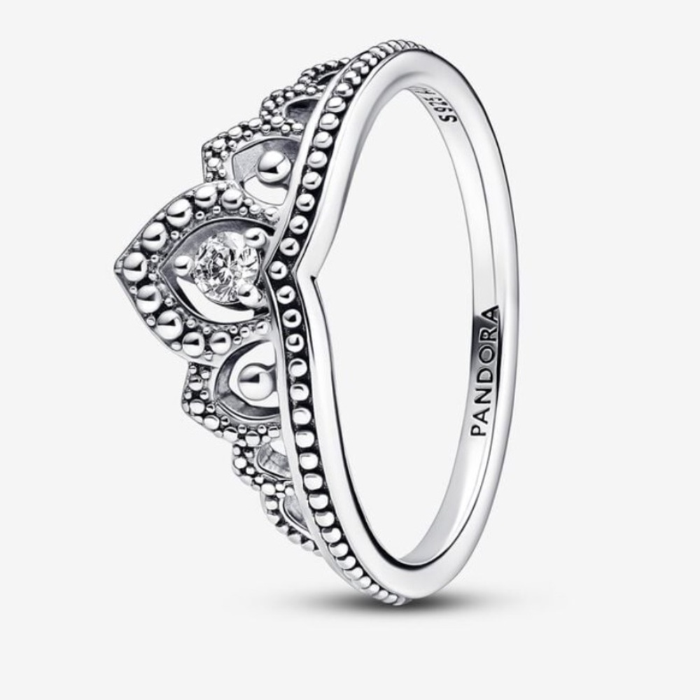 Regal Beaded Tiara Ring